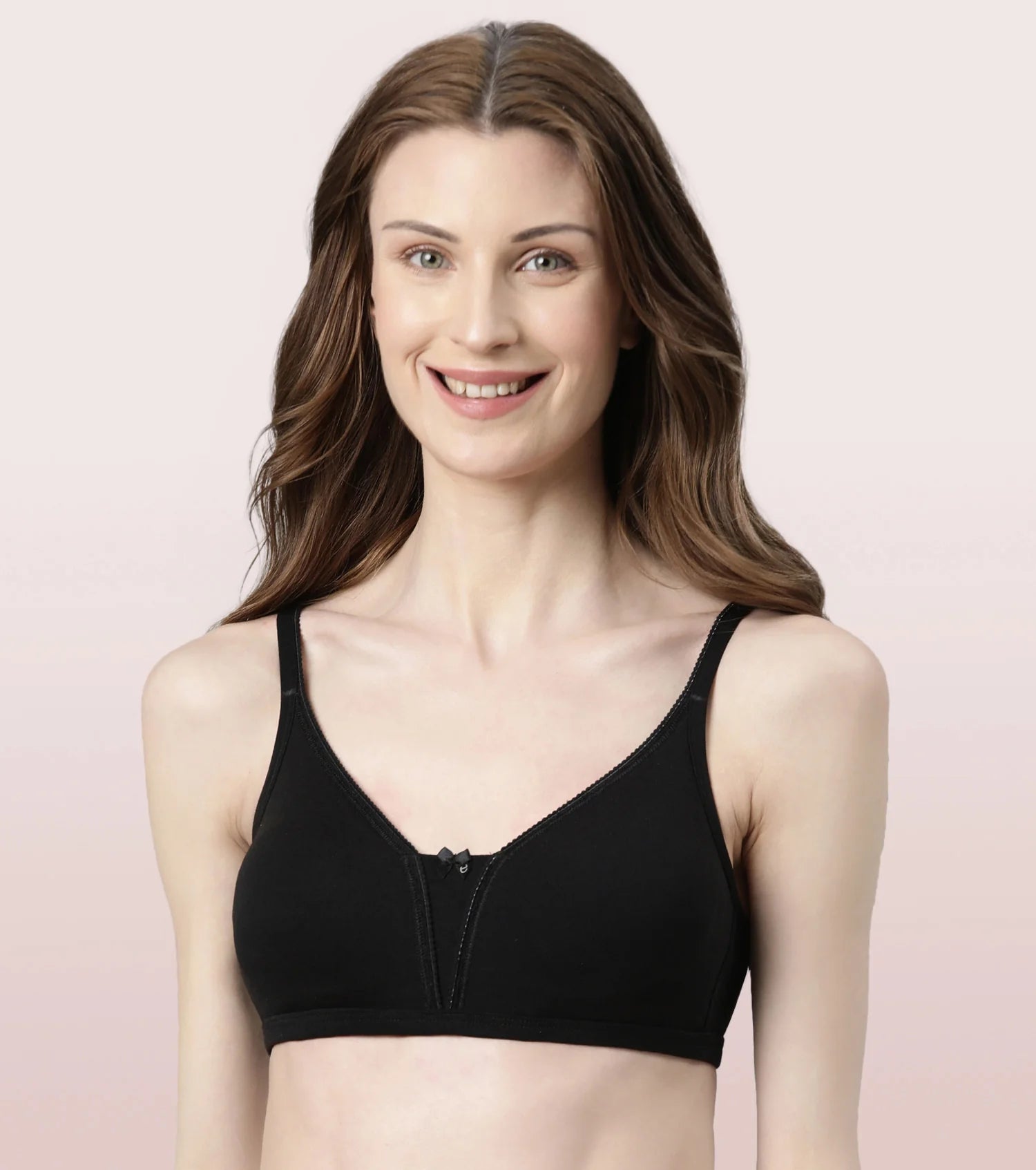 Buy Enamor F087 Non Padded Wired Full Coverage Perfect Lift Full Support  Bra - Purple online