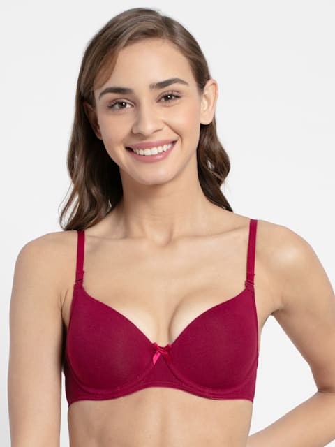 Buy Jockey White Non-wired Padded Bra - Style Number 1723 Online at Low  Prices in India 