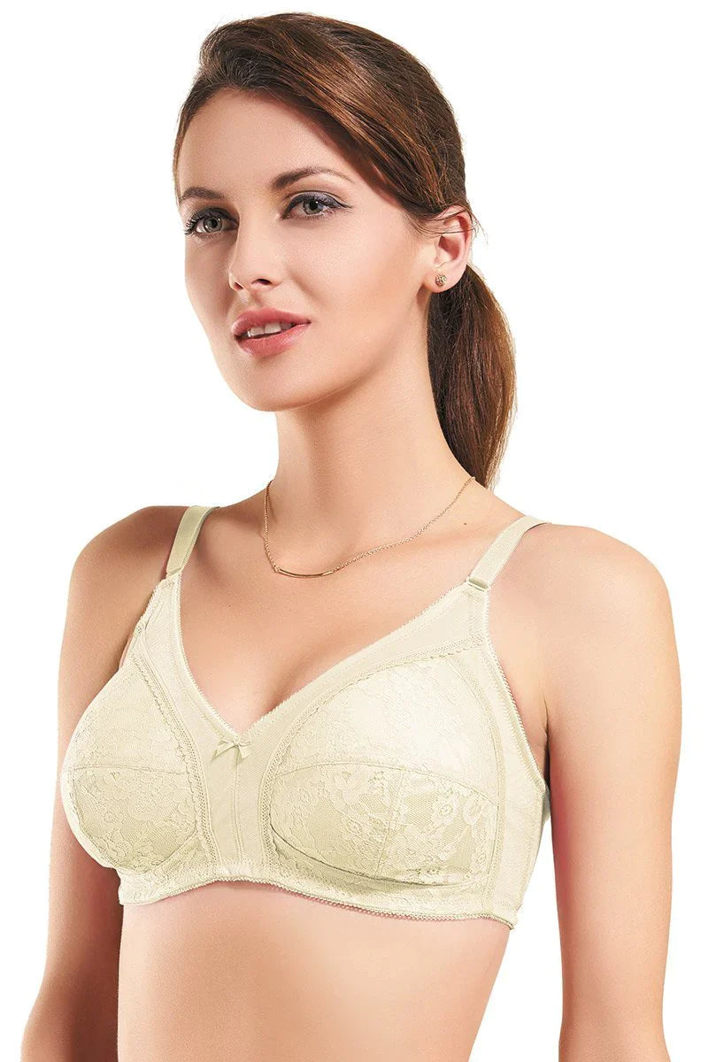 Amante Padded Wired Full Coverage Lace Bra