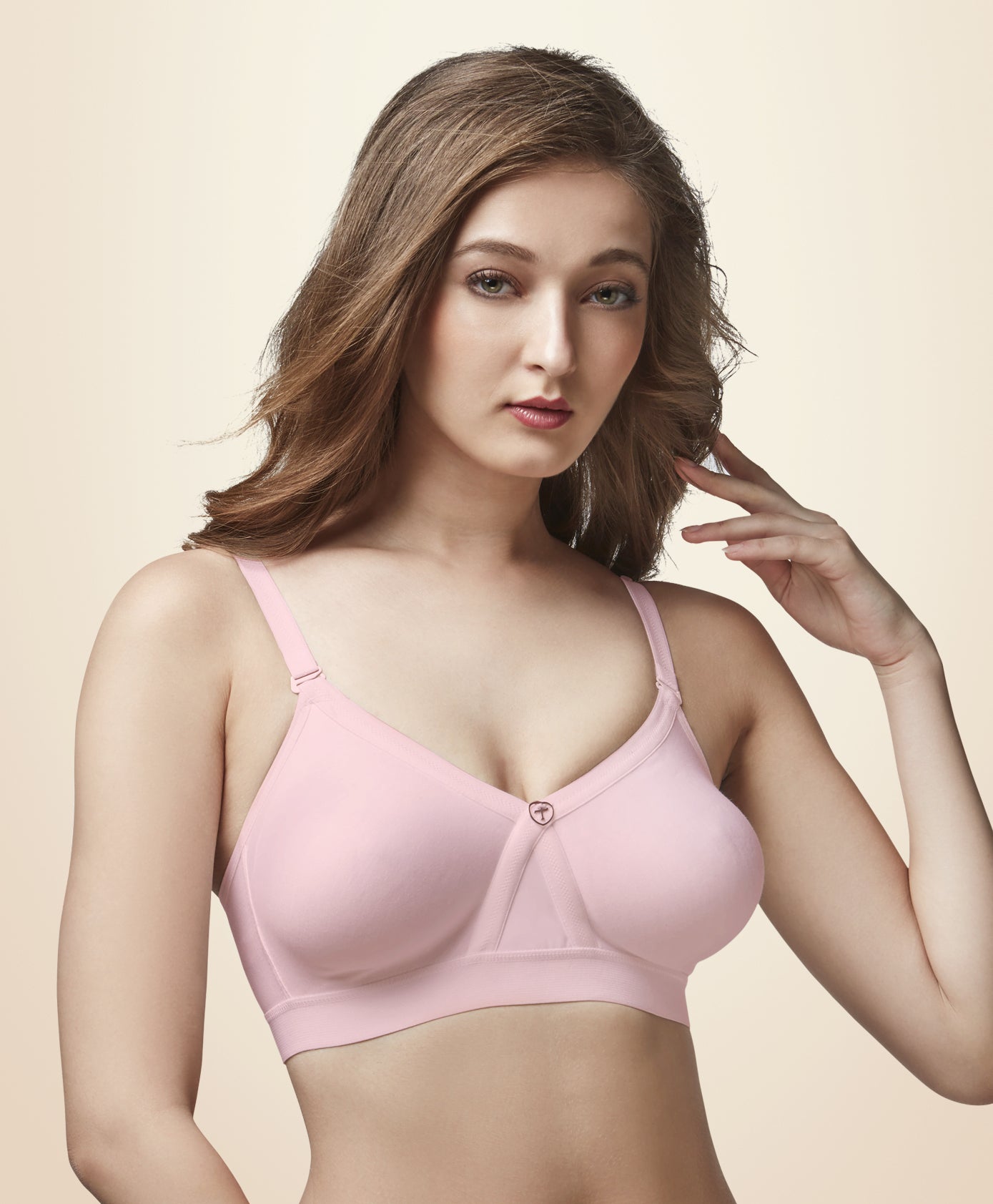 Buy Trylo Alpa Stp Moulded Non-padded Double Layered T Shirt Bra