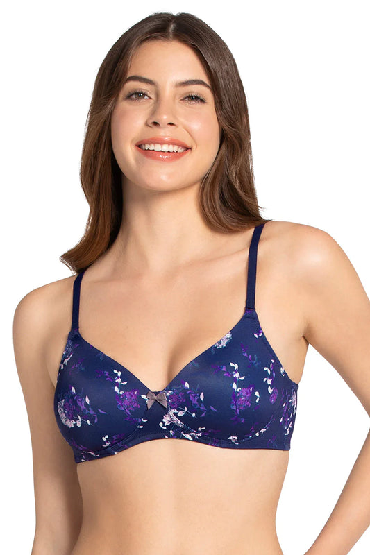 Buy Women's Wirefree Seamfree Non Padded Micro Touch Nylon Elastane Stretch  Full Coverage Optional Cross Back Styling Everyday Bra - Heather Rose FE74