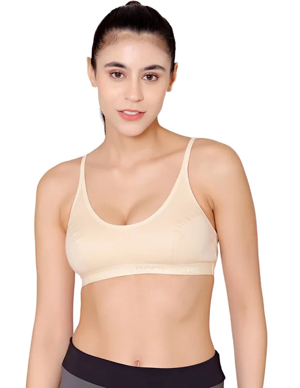 BODYCARE Girl's Cotton & Spandex Sports Bra – Online Shopping site