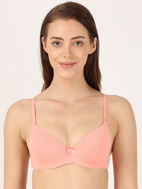 Jockey Fe78 Women Wirefree Padded Cotton Full Coverage Plus Size Bra With  Broad Wings - Rose