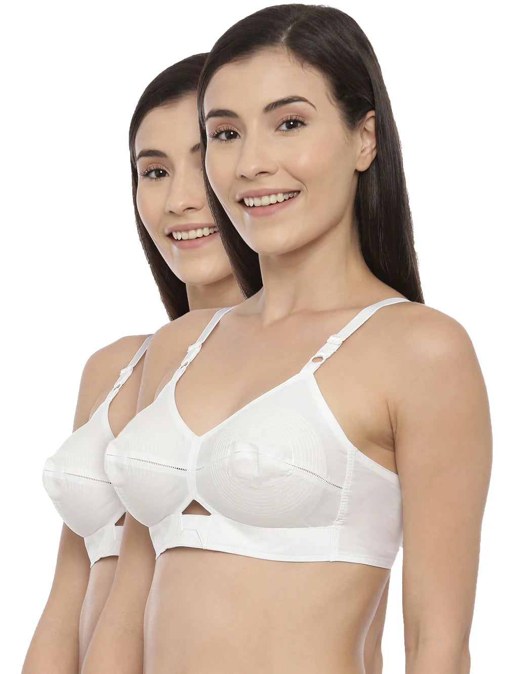 Priyasajini Twin Pack (2 Piece) Bra Blossom non - padded bra, Non Padded, non wired, non wired bra - bare essentials