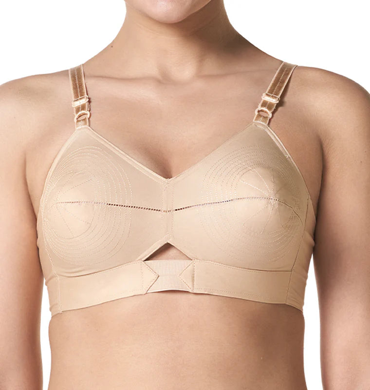 Encircle Non-padded Plain Cotton Bra For Ladies, High Coverage
