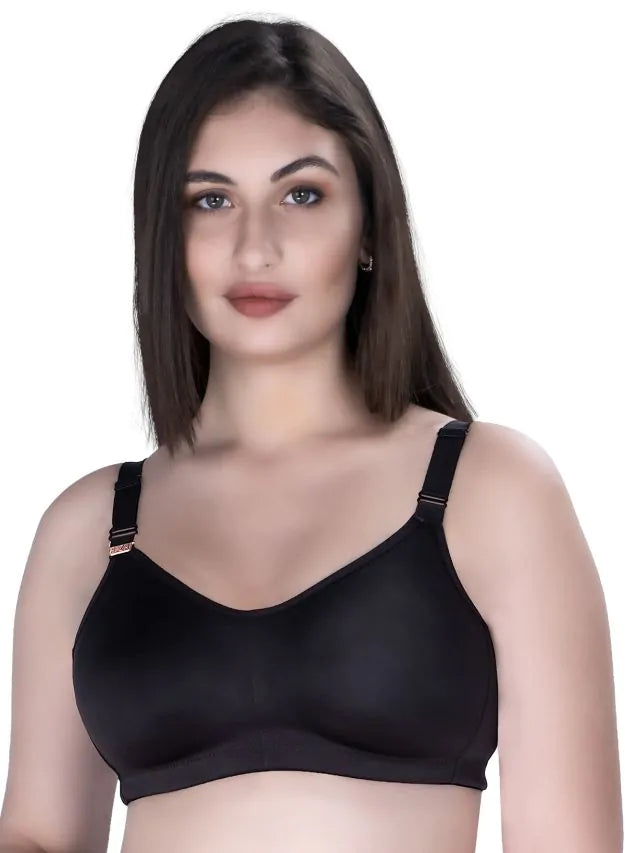 Riza Superfit Ebony Trylo non - padded bra, Non Padded, non wired bra - bare essentials