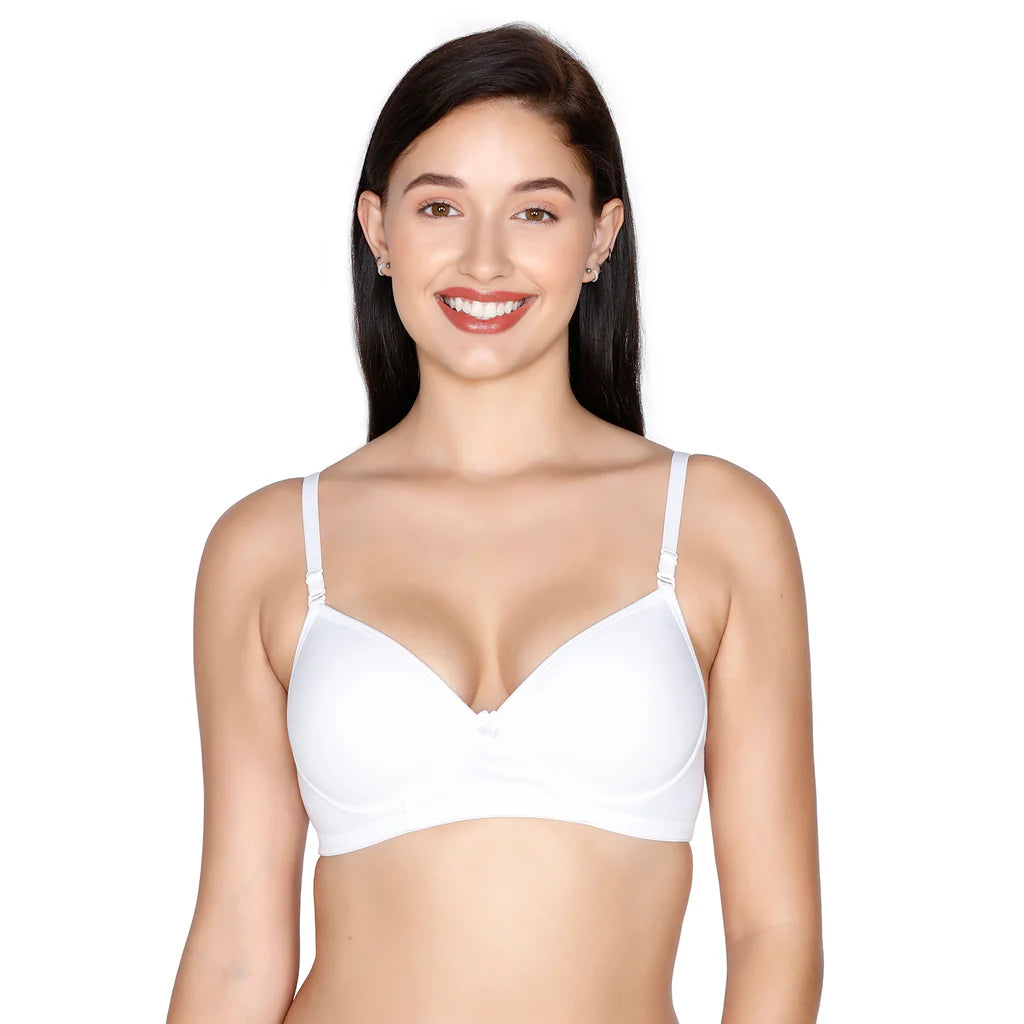 SLICK - COTTON MOLD PADDED T-SHIRT BRA JULIET Padded, padded bra - bare essentials