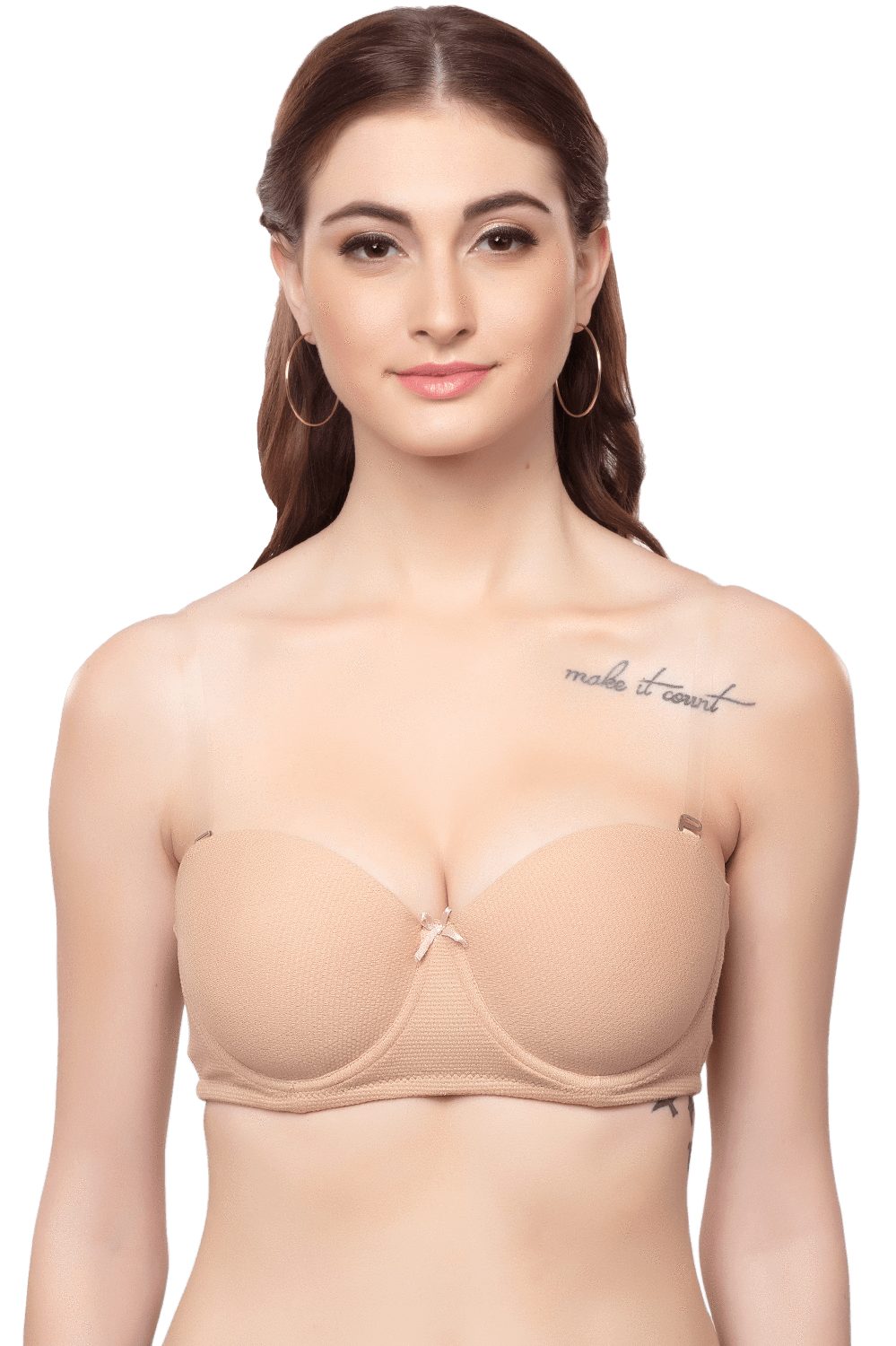 Buy online Bow Patch Backless Bra from lingerie for Women by