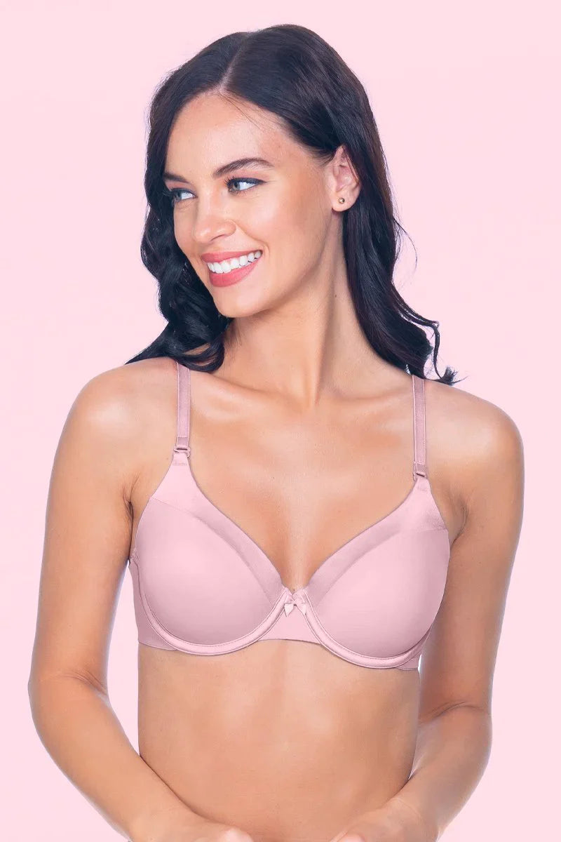 Satin Edge Padded Wired Bra Amante 10115 padded bra, T shirt bra, underwired bra - bare essentials