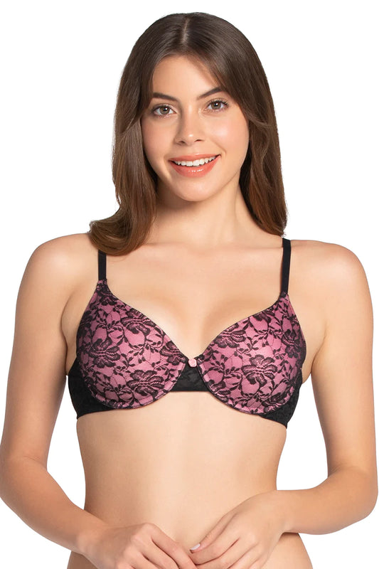 Buy Amante Cotton Casuals Padded Non-Wired T-Shirt Bra - Nude (40C