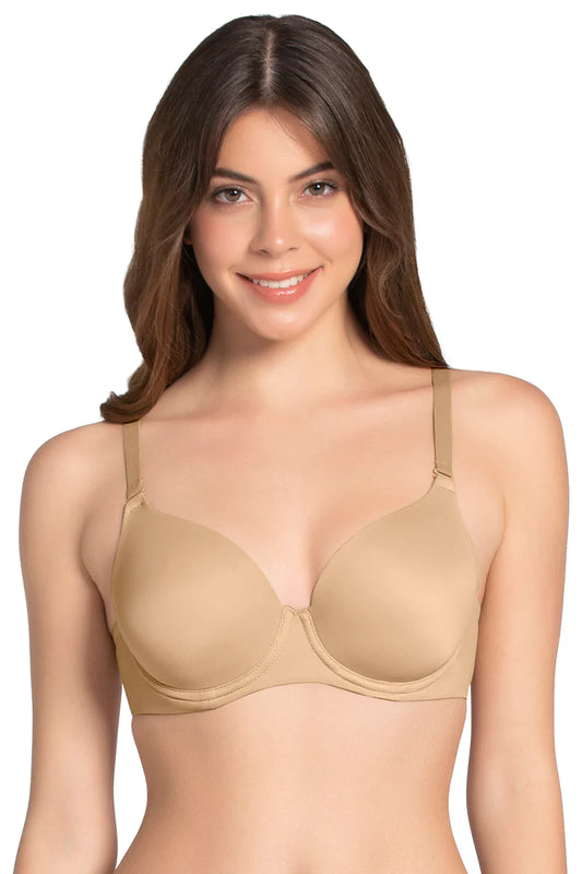 Buy Amante Padded Wired Full Coverage T-Shirt Bra - Salmon Rose at