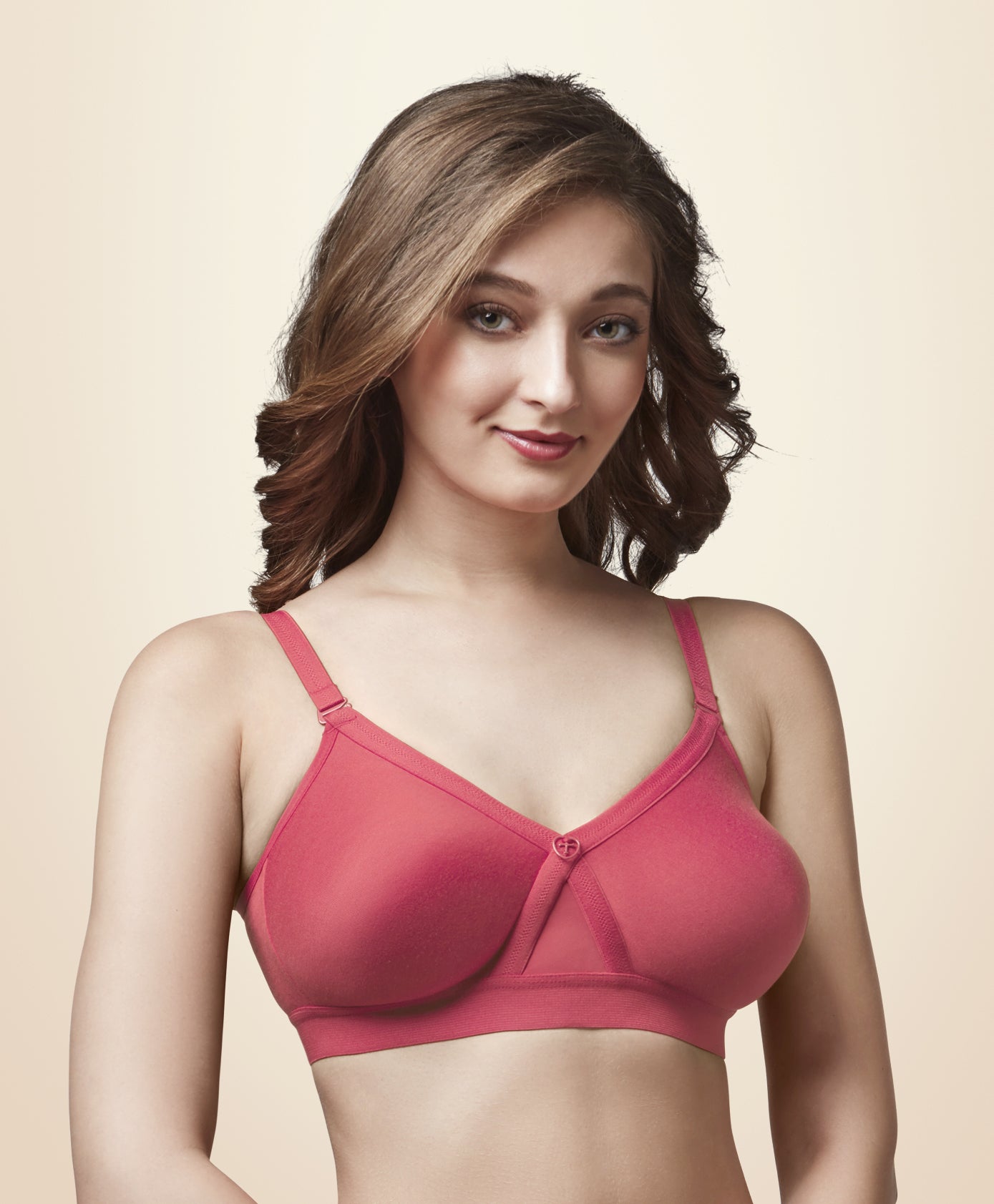 Alpa Coral Trylo Bras, cotton bra, Full support bra, non - padded bra, T shirt bra - bare essentials