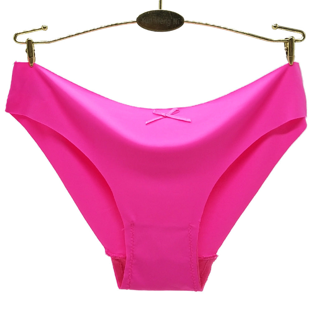 Buy Ultra low Waist Bikini Panty in Maroon with Satin Waist