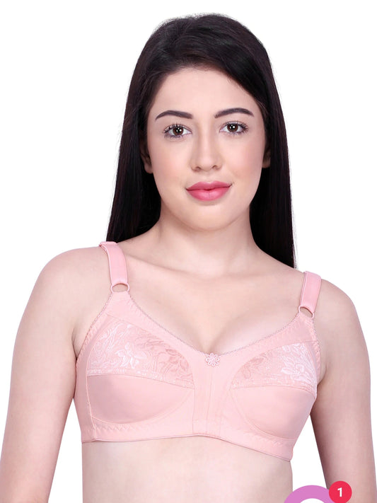Iris & Lilly Womens Demi Cup Cotton Bra Dusty Pink Size 34D