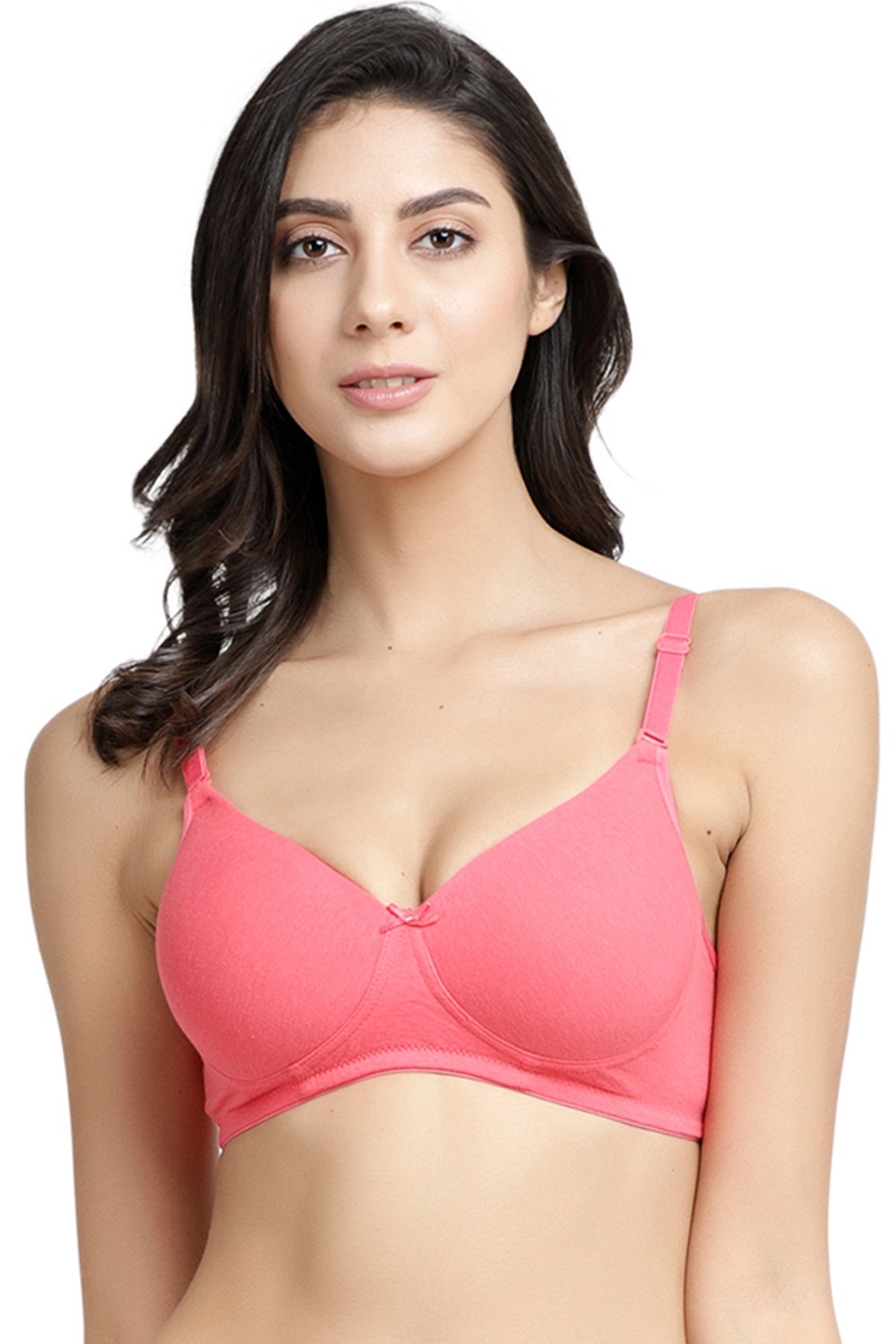 InnerSense Organic Cotton Anti Microbial Padded Bra (Pack Of 2) - Assorted