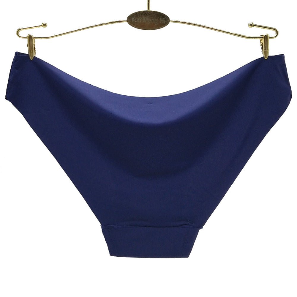 Cotton Essentials Lace-Trim Boy Short Panty in Blue & Multi