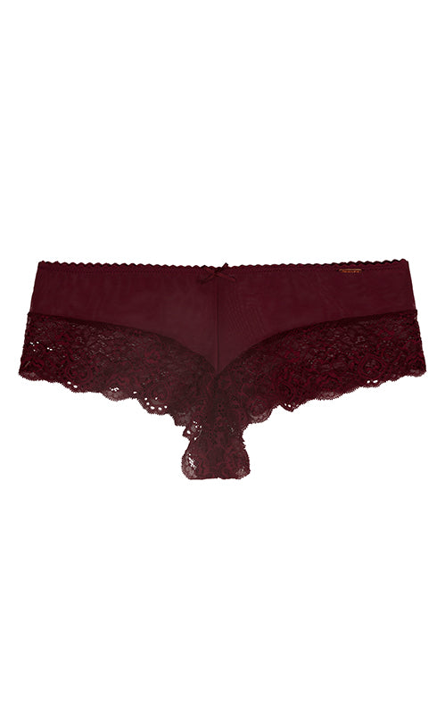 Aria Leya - Vintage Valentine Shorty Panties - Maroon Aria Leya, bridal, Bridal Collection, Designer collection, featured, Panties, Women's briefs, Women's underwear - bare essentials