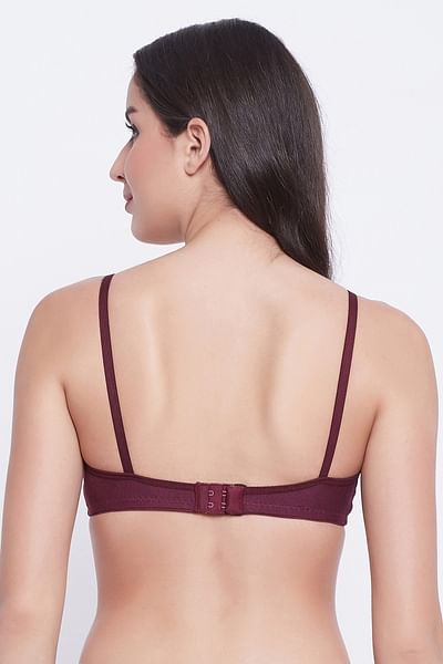 Buy Clovia Cotton Rich Non-Padded Non-Wired T-Shirt Bra & Low