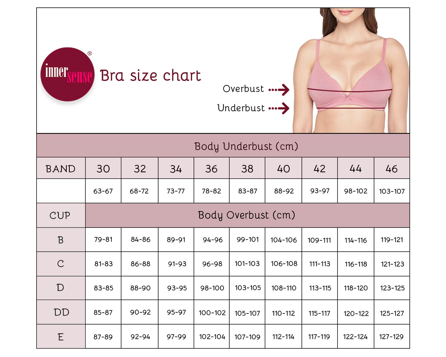 Buy Inner Sense Organic Seamless Side Support Bra - Nude (34D) Online